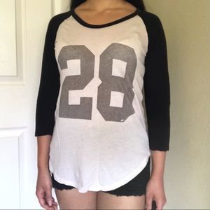 NUMBER 28 BASEBALL TEE SHIRT